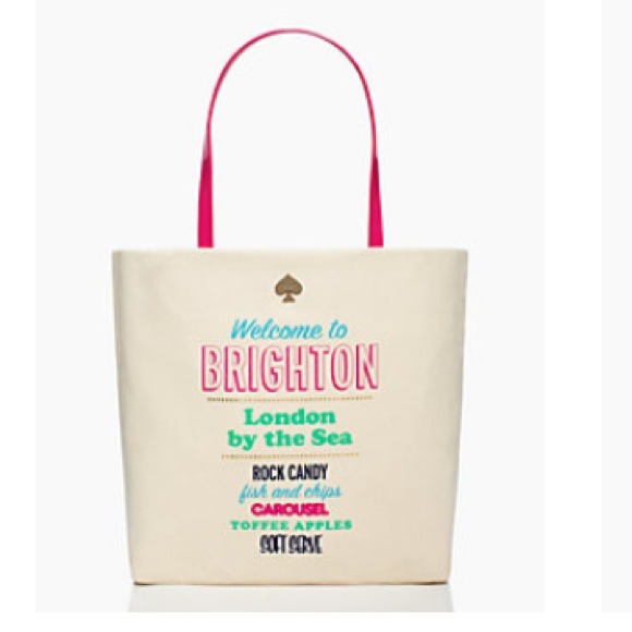 Kate Spade shopper Welcome to Brighton Purse tote - Picture 1 of 4
