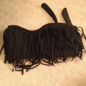 Cute fringe swimsuit top