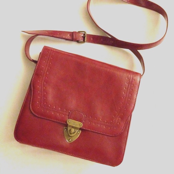 Bags - *NEW* dark red faux leather cross body bag Bags - *NEW* dark red faux leather cross body bag