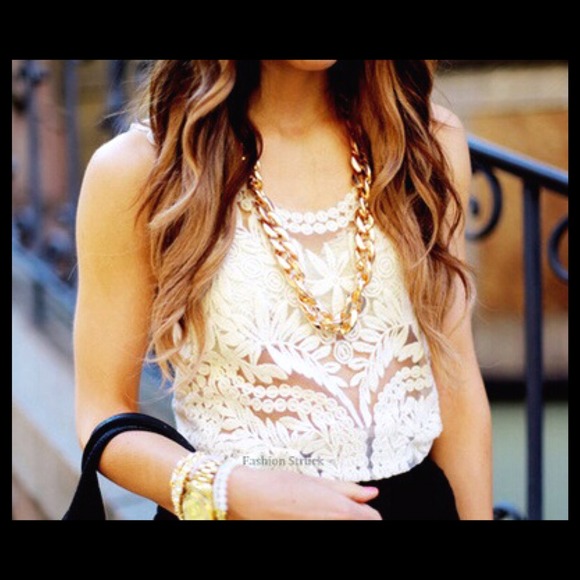 ❤️ Tops - ❤️SOLD OUT IN WHITE❤️Crochet Lace Top