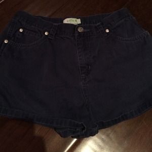 cute highwasted denim shorts