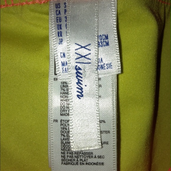 Forever 21 : neon color boy short bikini bottom. - Picture 3 of 4