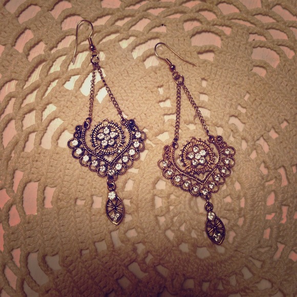Gold earrings