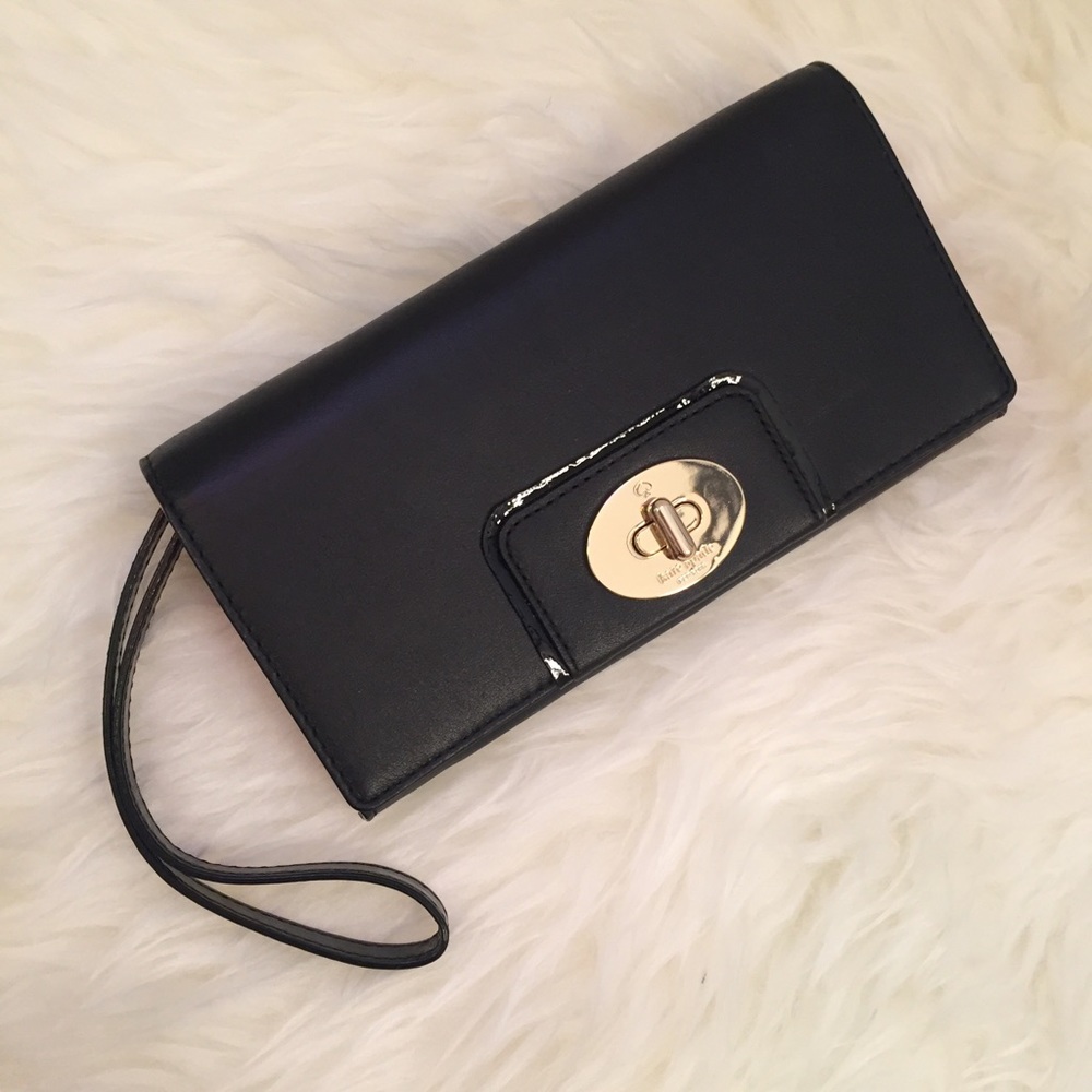 Kate Spade Turnlock Mara Clutch Wristlet Bag