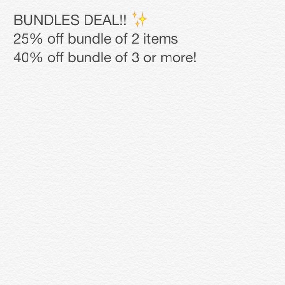 Bundles deal!!!