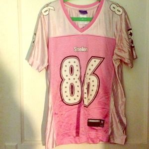 Pink Ward Steelers Jesery with Bling