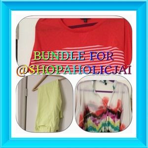Bundle for @shopaholicjai Red Orange Shirt