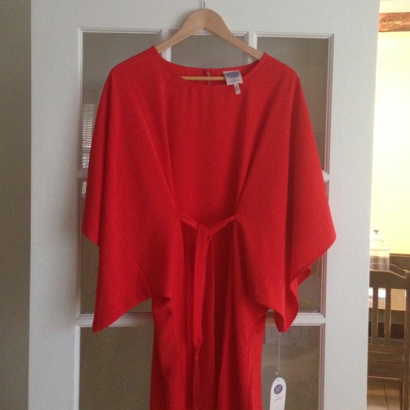 Kimono red dress