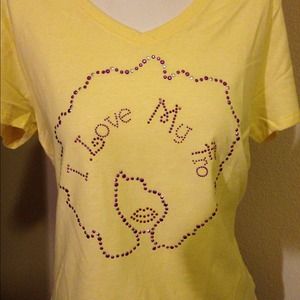 Bling tee - I Love My Fro