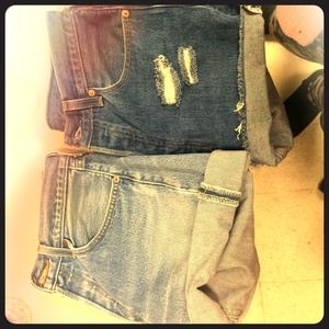 2 pairs of Levi high waisted shorts.