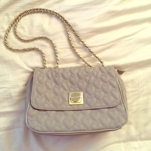 Betsey Johnson Gray Purse