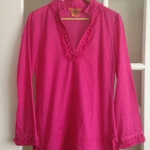 Tory burch pink tunic