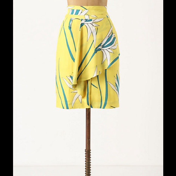 Anthropologie Dresses & Skirts - Anthropologie Birds of Paradise Yellow Skirt...