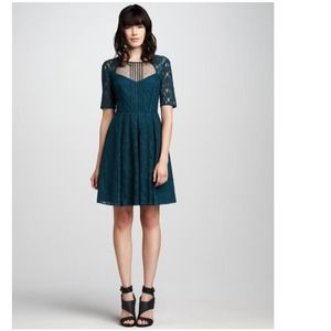 BCBG Max Azria Blue Julya Lace Dress