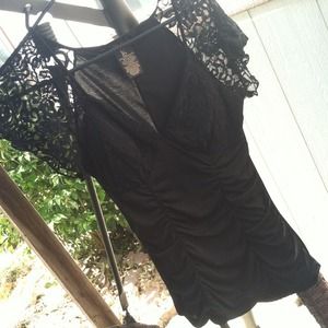 Black lace top