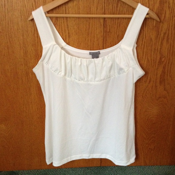 Ann Taylor Off white Spandex Tank Top