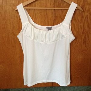 Ann Taylor Off white Spandex Tank Top