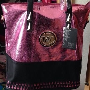 Michael Kors PINK tote inspired & vs backpack