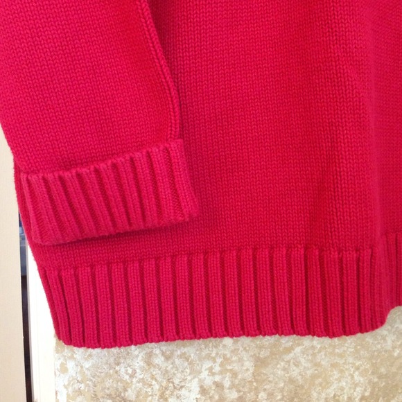 Ralph Lauren RED 100% Cotton beautiful sweater. - Picture 3 of 4