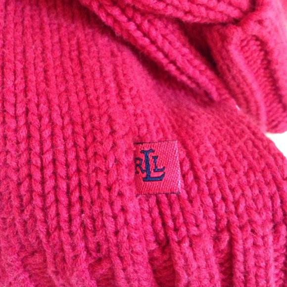 Ralph Lauren RED 100% Cotton beautiful sweater. - Picture 4 of 4