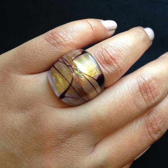Italian Murano Glass ring - Picture 1 of 4