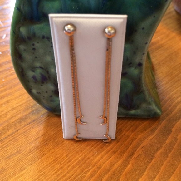 Dangle Moon Earrings