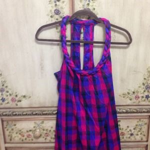 Calypso St Bart's silk plaid dress