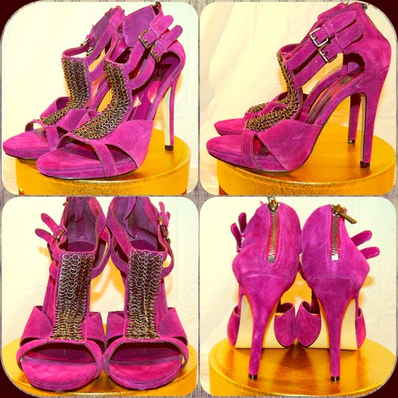 DV dolce vita - Fuschia suede stiletto sandals