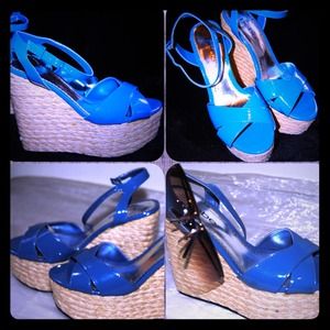 Reduced! BeBe Platform wedges- Resort ready!