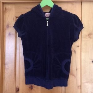 Juicy Couture velour cap sleeve hoody!