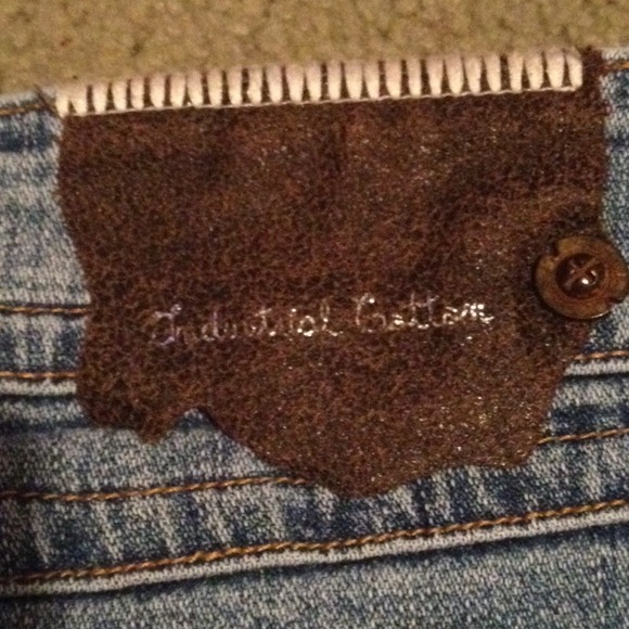 Industrial Bottom Denim Mini Skirt - Picture 4 of 4