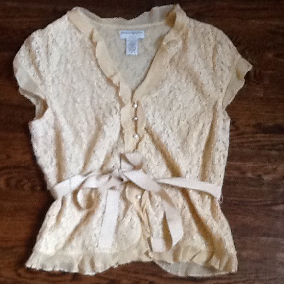 Lace/ruffle blouse