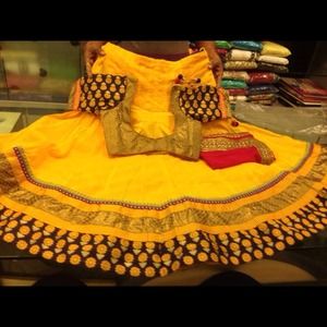 Yellow lehenga choli