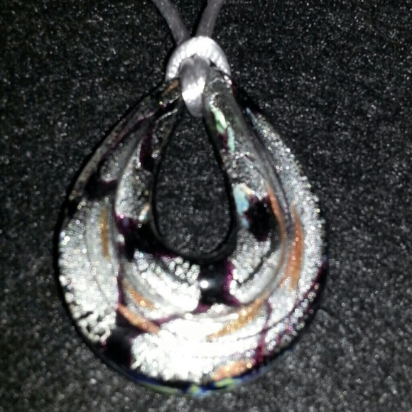 Italian Murano Glass Pendant Necklace
