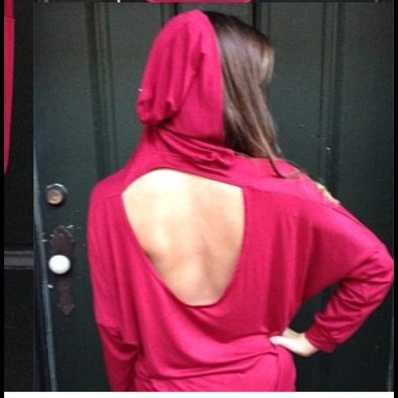 Open Back Hoodie. S-L available. NEW. - Picture 2 of 3