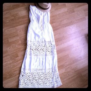 Gorgeous white lace maxi