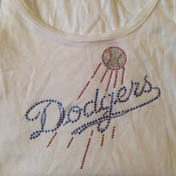 Dodgers Rhinestone Tank Top