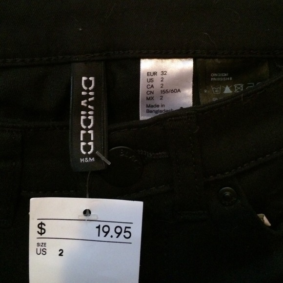 Super slim leg black pants - Picture 2 of 4
