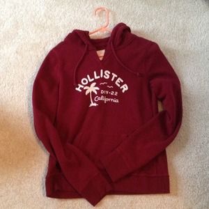 Burgundy Hollister Co Sweatshirt