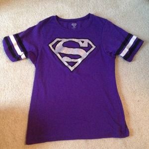 Purple cotton super girl t-shirt💜