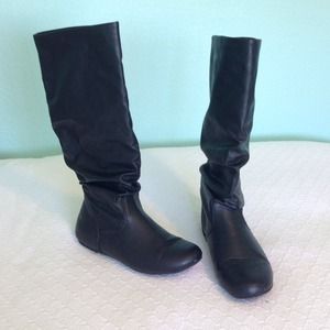 Chic Faux Leather Boots