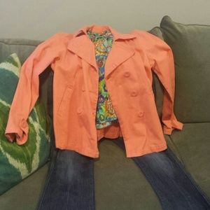 Dark peach Fall jacket