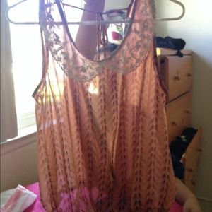 Cute see through top!