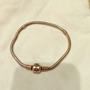 Silver authentic pandora charm bracelet 7.5 inches