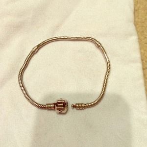 Authentic silver pandora charm bracelet 7.5 inches