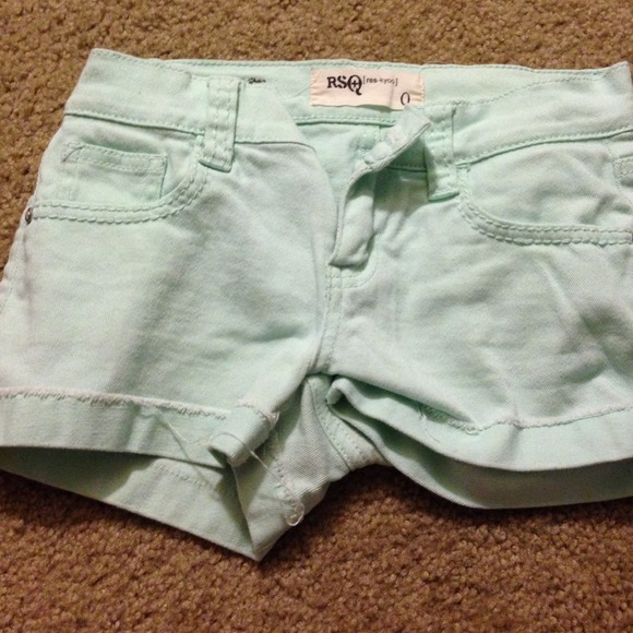 Mint shorts