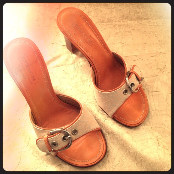Authentic coach sandals