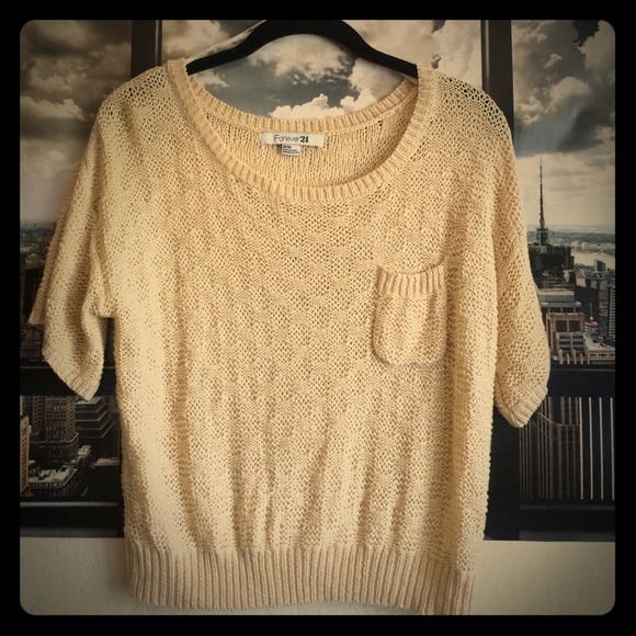 Crochet beige top