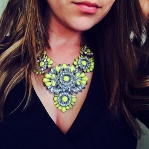 Neon statement necklace