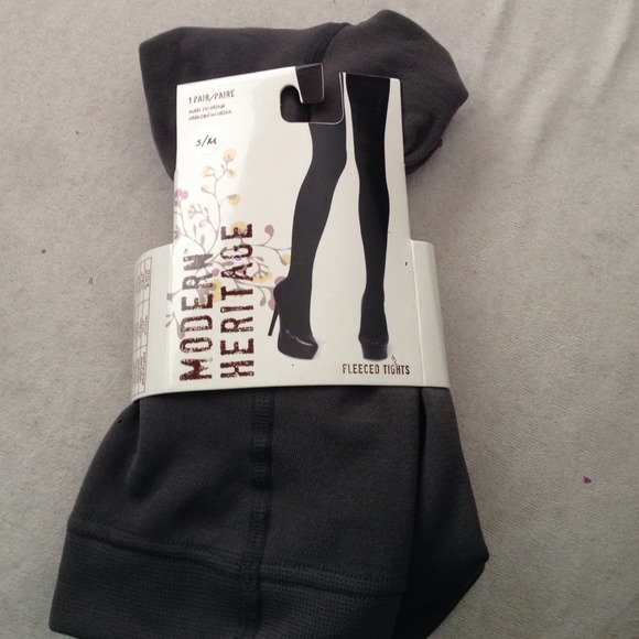Fleeced tights (charcoal)